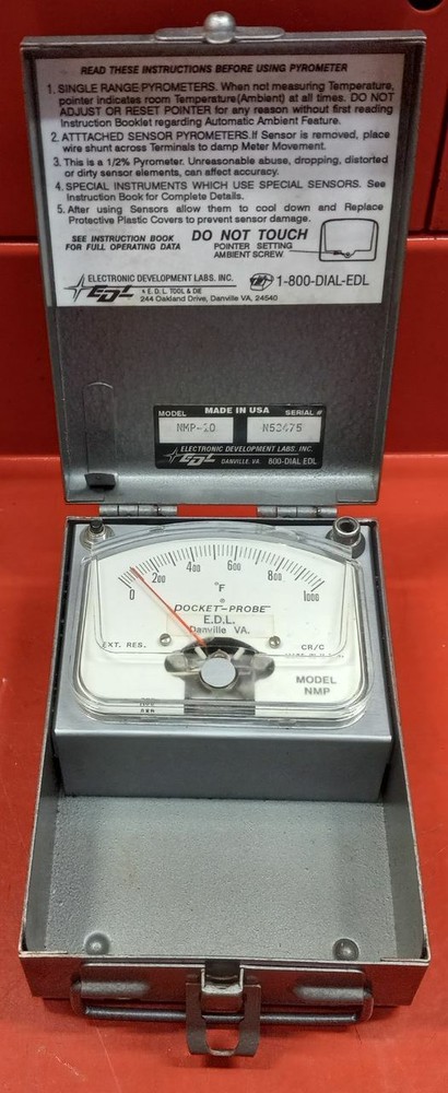 Electronic Development Labs Inc. NMP-10 Pocket Probe Analog Pyrometer