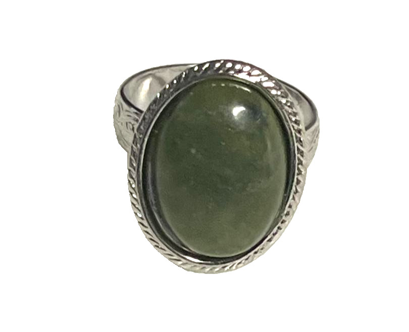 IRISH CONNEMARA MARBLE 20MM OVAL ADJUSTABLE RING