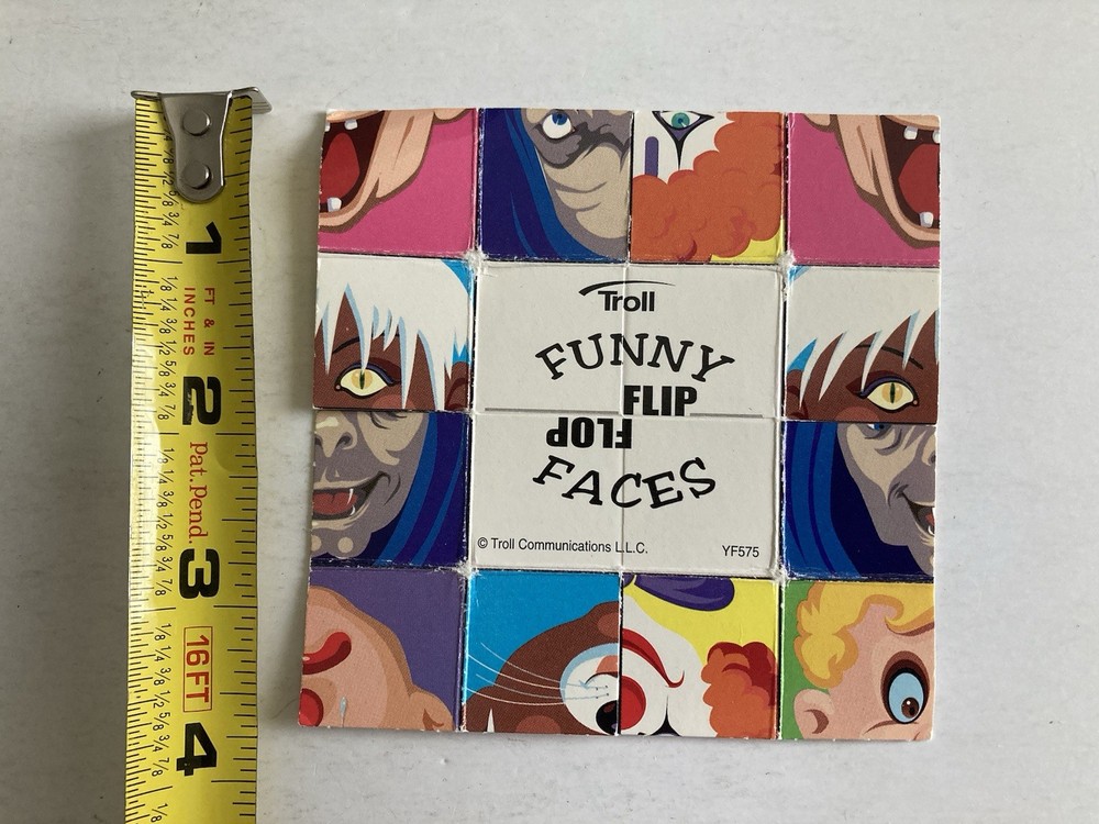 Vintage Troll Funny Flip Flop Faces Paper