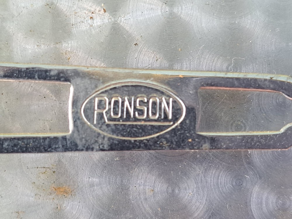 Vintage Art Deco Ronson Master Case Lighter Cigarette Case Combo