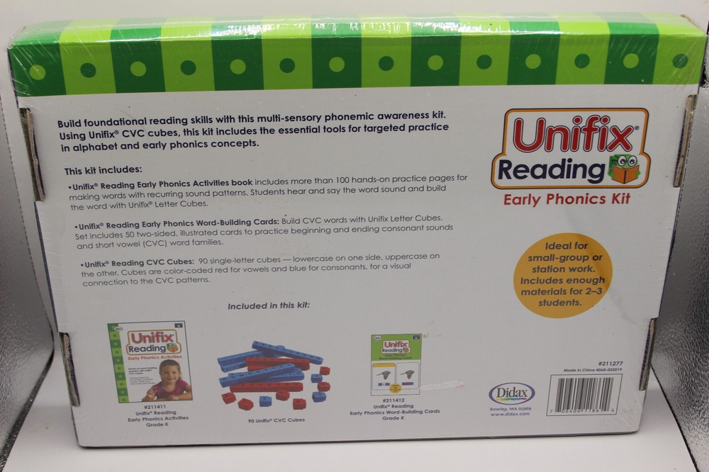 Didax Unifix Reading: Early Phonics Kit Grade K (DD-211277)