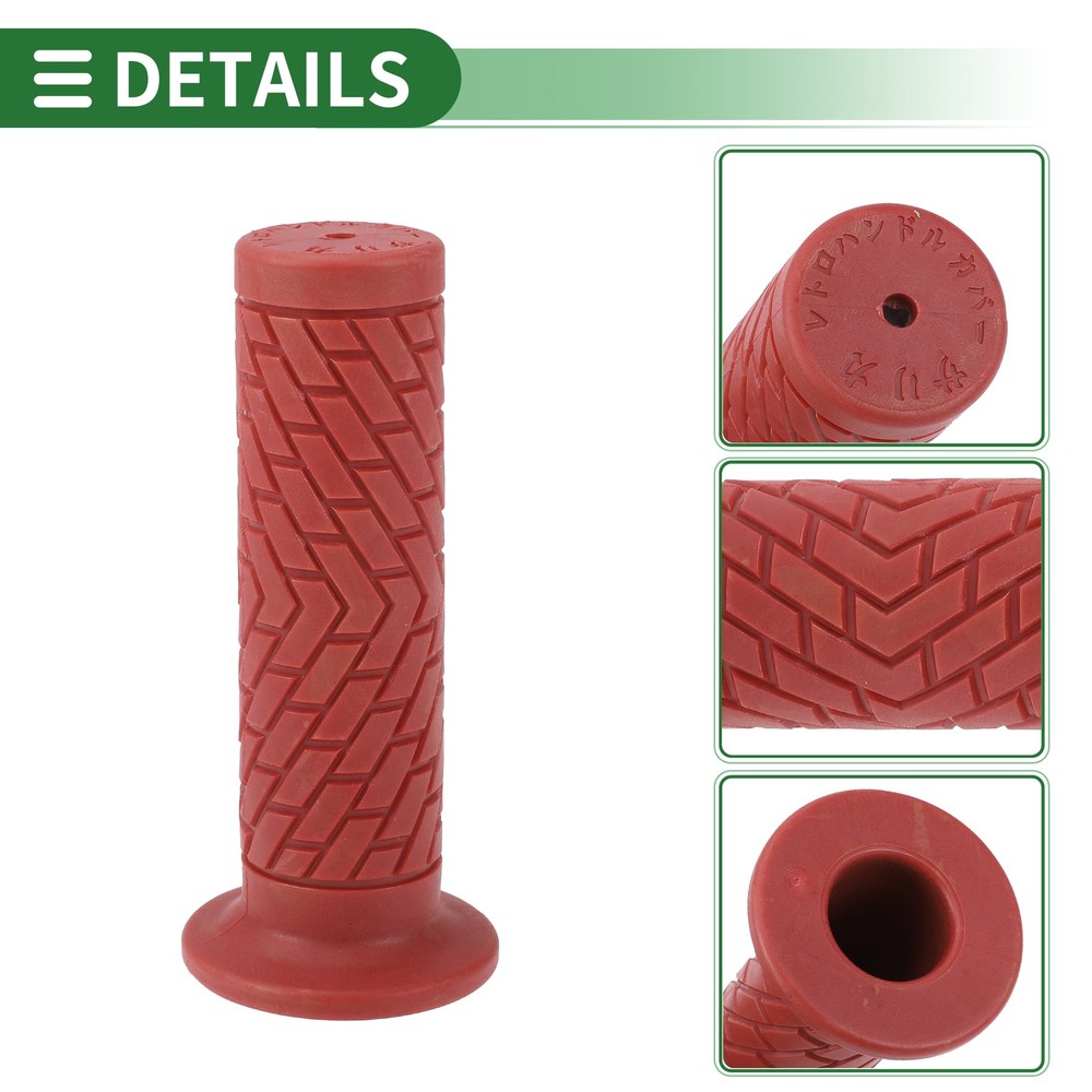 7/8" 22mm Motorcycle Knobs Handlebar End Handlebar TPU Dark Red