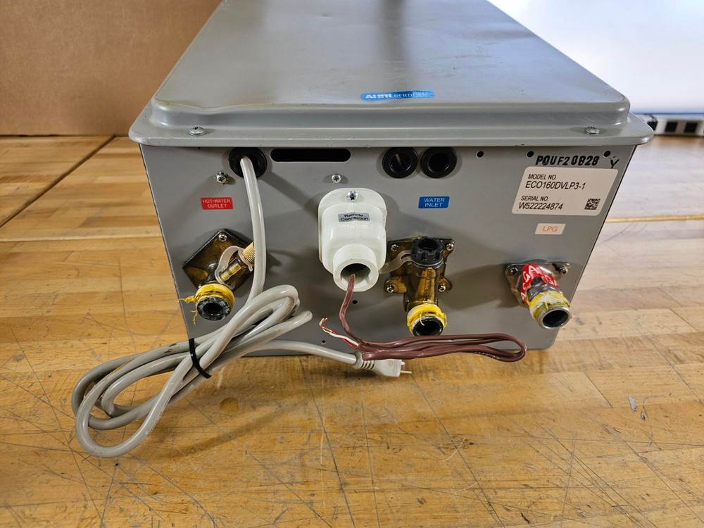 Rheem 7.0 GPM Indoor Liquid Propane Tankless Water Heater Model ECO160DVLP3-1