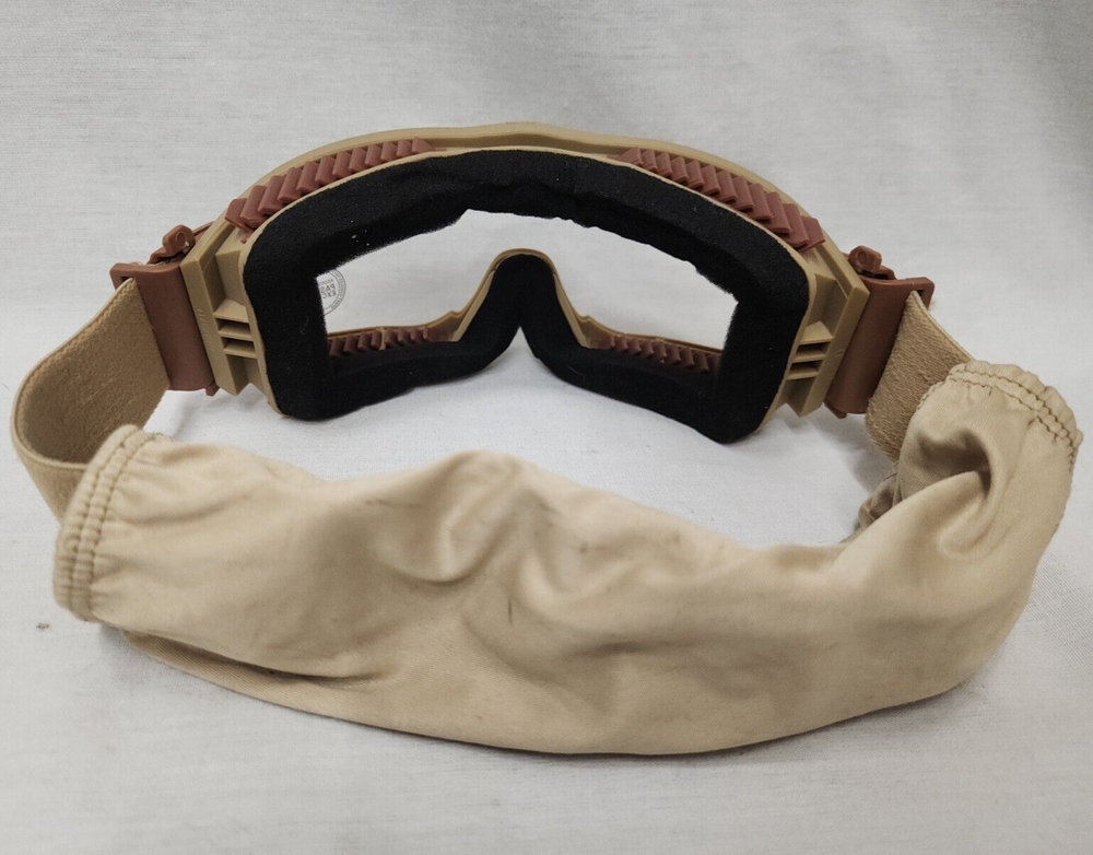 Lancer Tactical AERO Protective UV HEC OD Tan Airsoft Goggles Clear