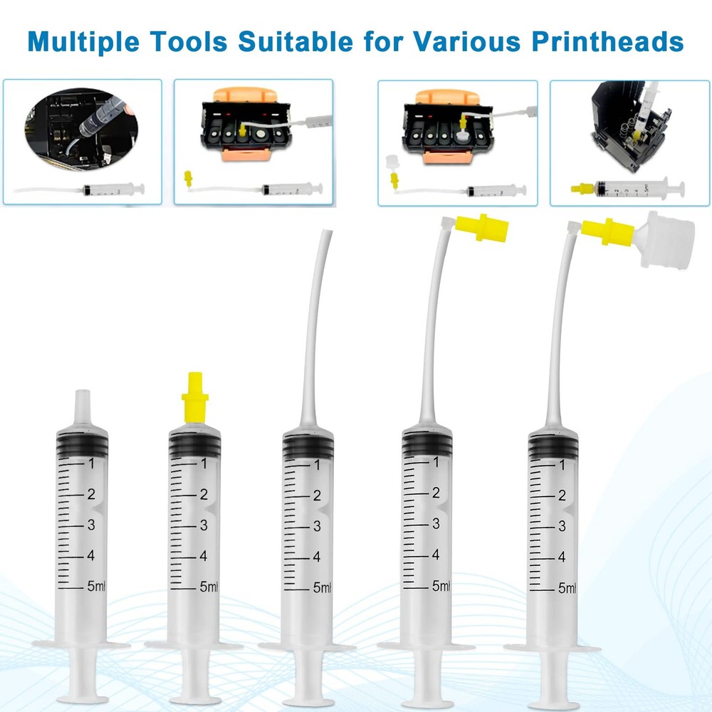 Printhead Cleaning Kits Inkjet Printers, Printer Kit 100mL, Clear