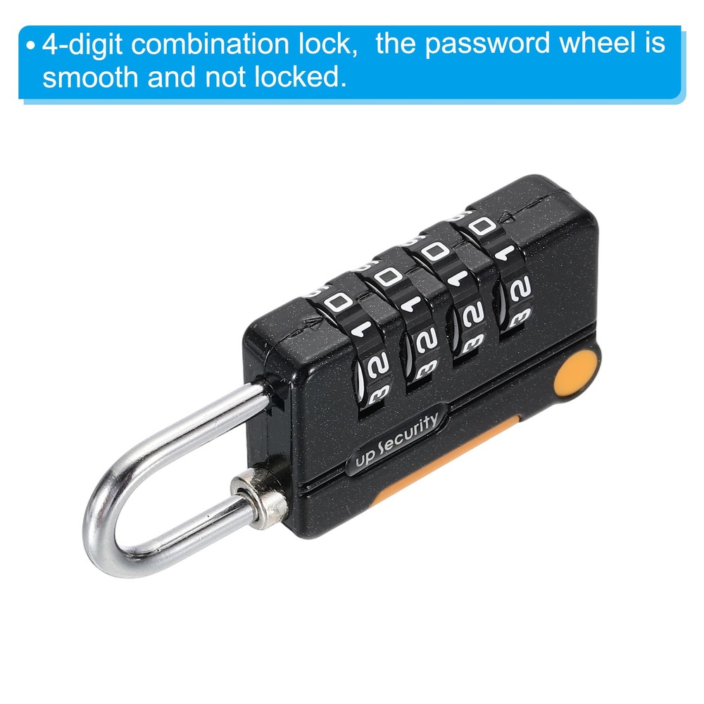 1Pcs 6.5Ft 4Digit Security Cable Padlock DIY Combination Lock