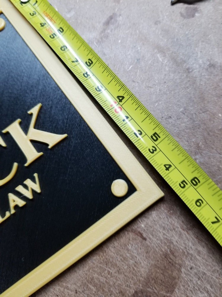 Nelson and Murdock (Daredevil inspired plaque 3d printed)