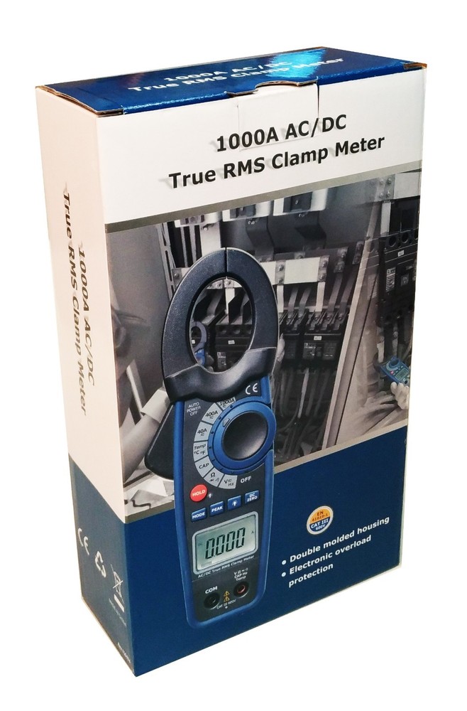 CEM DT-3347 1000 Amp Clamp-on AC/DC Current Voltage Capacitance Frequency Meter