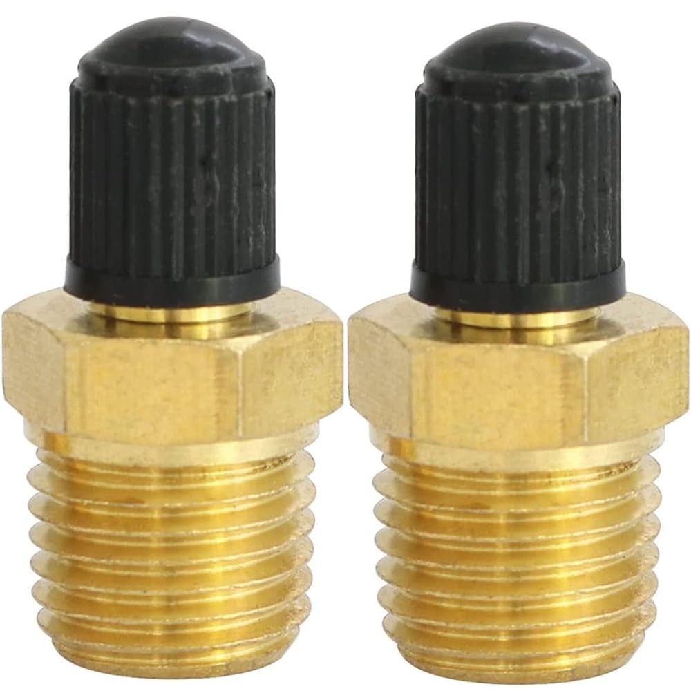 Air Compressor Valve Core Schrader 1/4 NPT 2 Pack