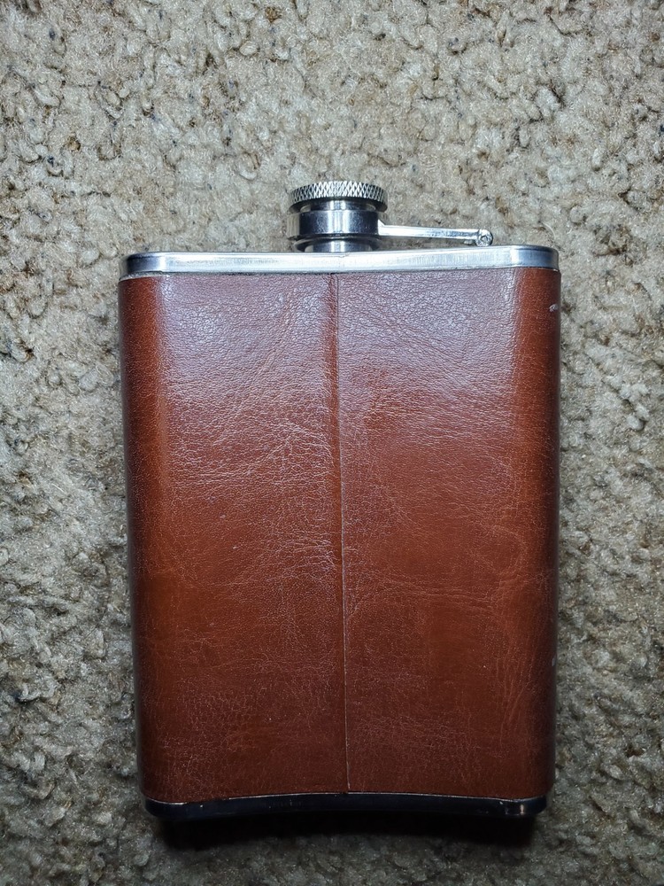 Grateful Dead Memorabilia 50th Anniversary Leather Bound Flask