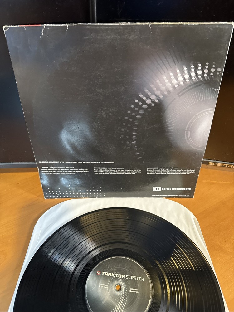 TRAKTOR SCRATCH CONTROL VINYL MK2 BLACK Native Instruments B5 EX