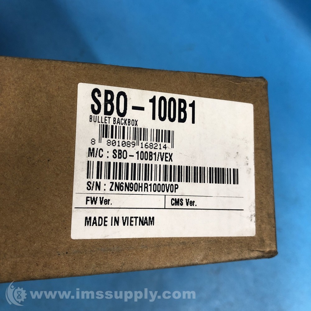 Hanwha Vision America SBO-100B1 Back Box FNFP