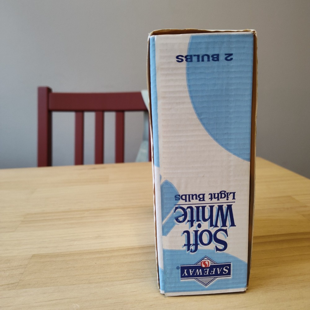 Vintage 90's Safeway Lightbulbs, Unused