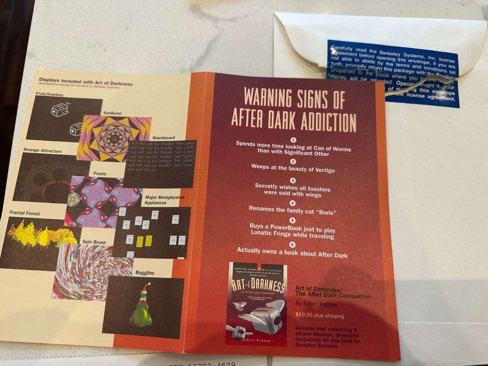 After Dark Screen Saver for Mac 3.5" Floppy Disk Vintage Software Floppy Disk
