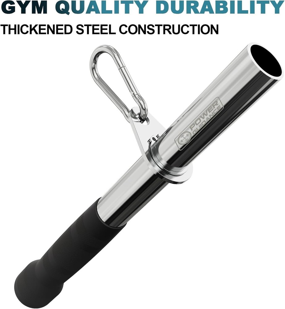 Cable Attachments V Bar Rotating Handle 7.8kg Capacity Chrome