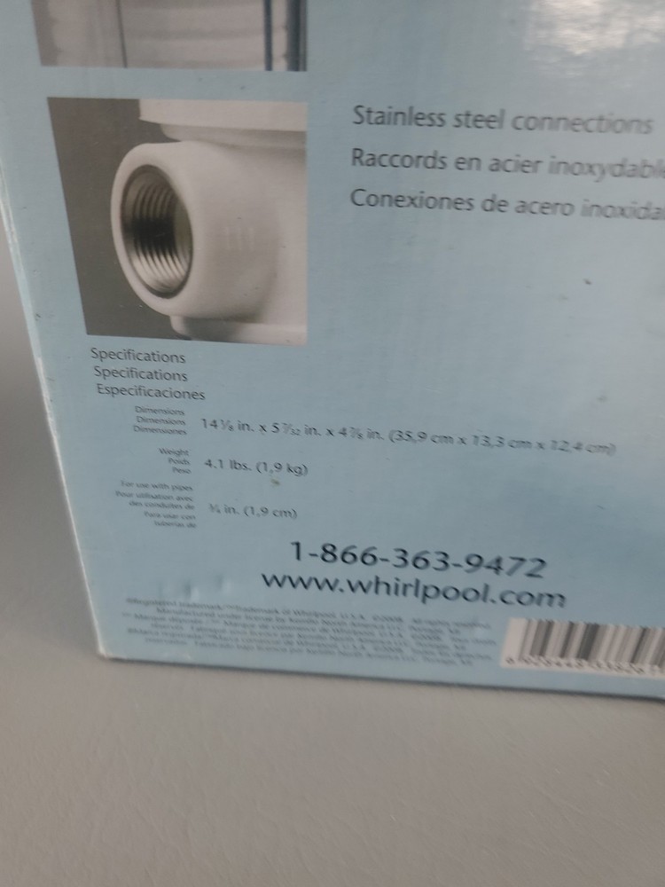 Whirlpool WHKF-DWHV Whole Home Premium Water Filtration System w/ Filter New