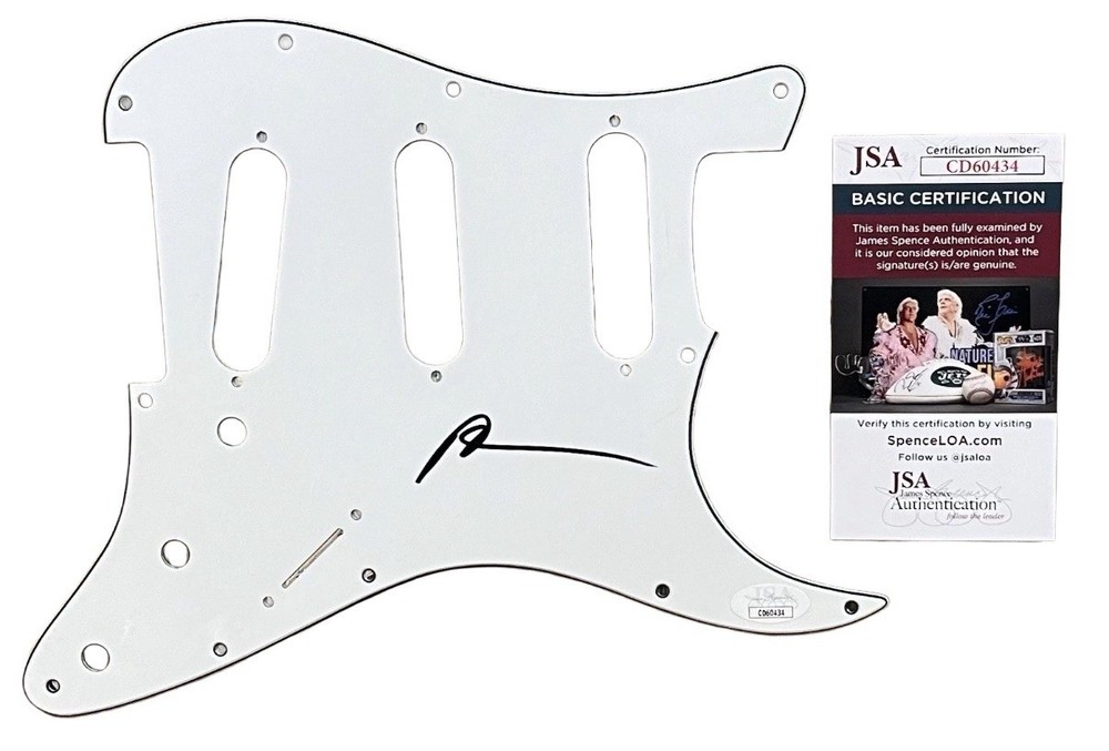 PATRICK STUMP FALL OUT BOY SIGNED GUITAR PICK GUARD AUTOGRAPHED w/JSA COA!