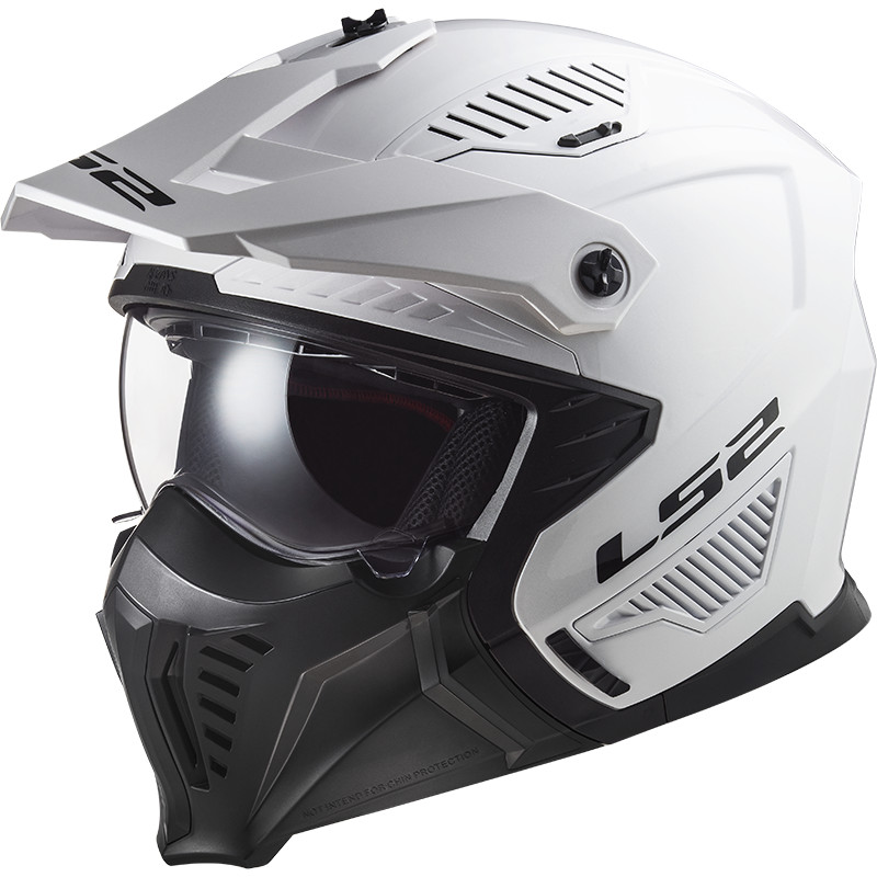 LS2 OF606 Drifter Solid Gloss White