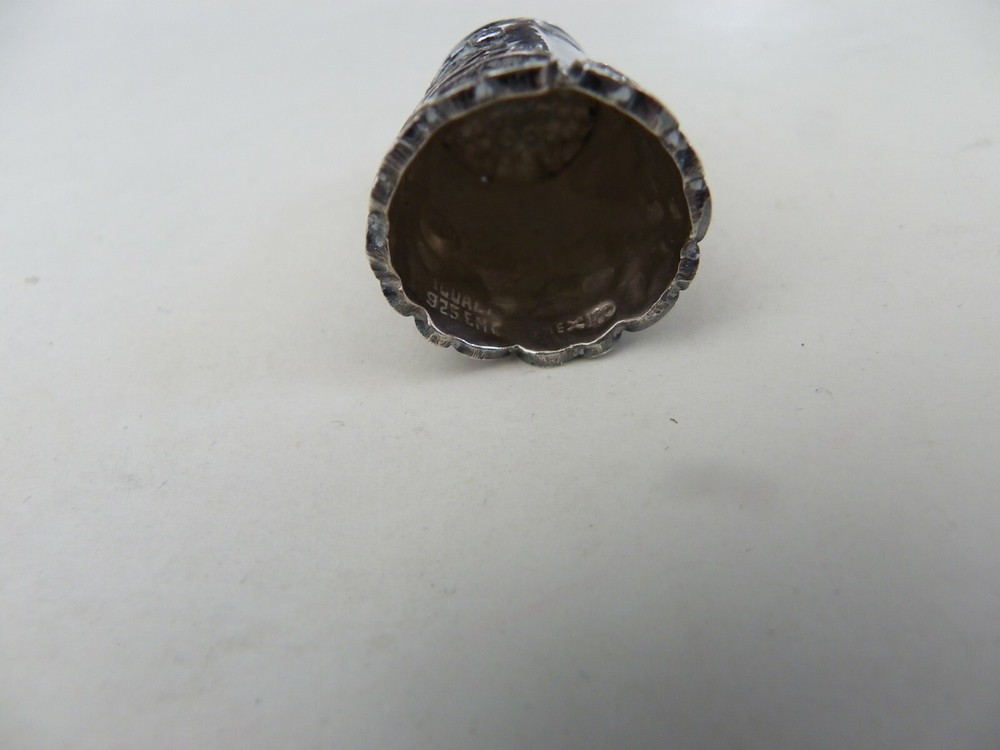 Vintage Silver Filigree Work Thimble 925