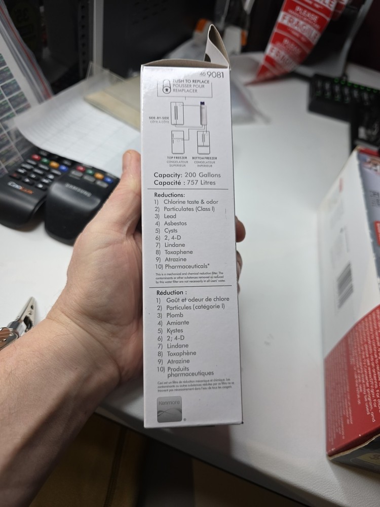 Kenmore 469081 Refrigerator Water Filter - White