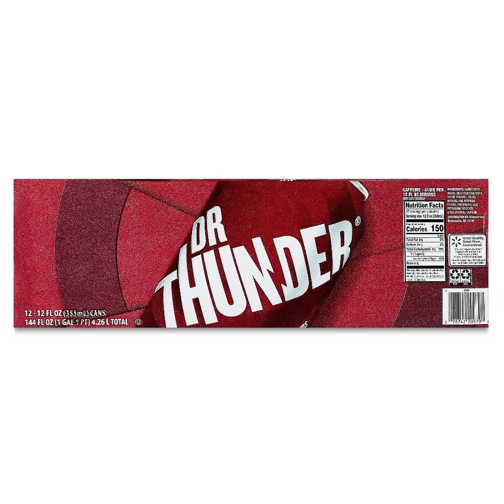 Dr Thunder Soda , 12 fl oz, 12 Pack Cans