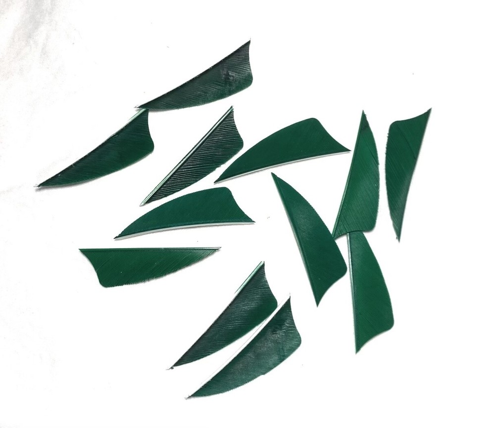 2.25" Ozark feathers - Shield cut - Left Wing - approx 475 count