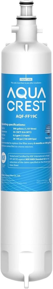 AQUA CREST Replacement for GE® RPWFE®, RPWF with CHIP Refrigerator Water Filter