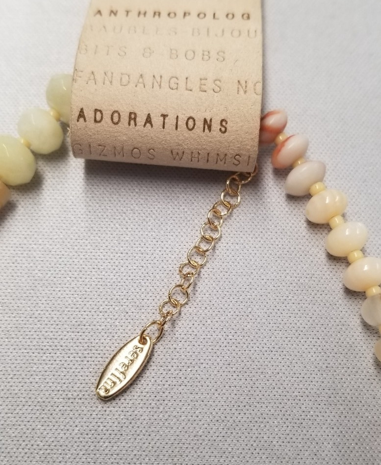Serefina Rainbow Stone Necklace 16.5"+2.5"