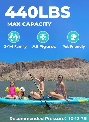 11'6"/11'/10' Inflatable Paddle Board with Complete Accessories, Versatile
