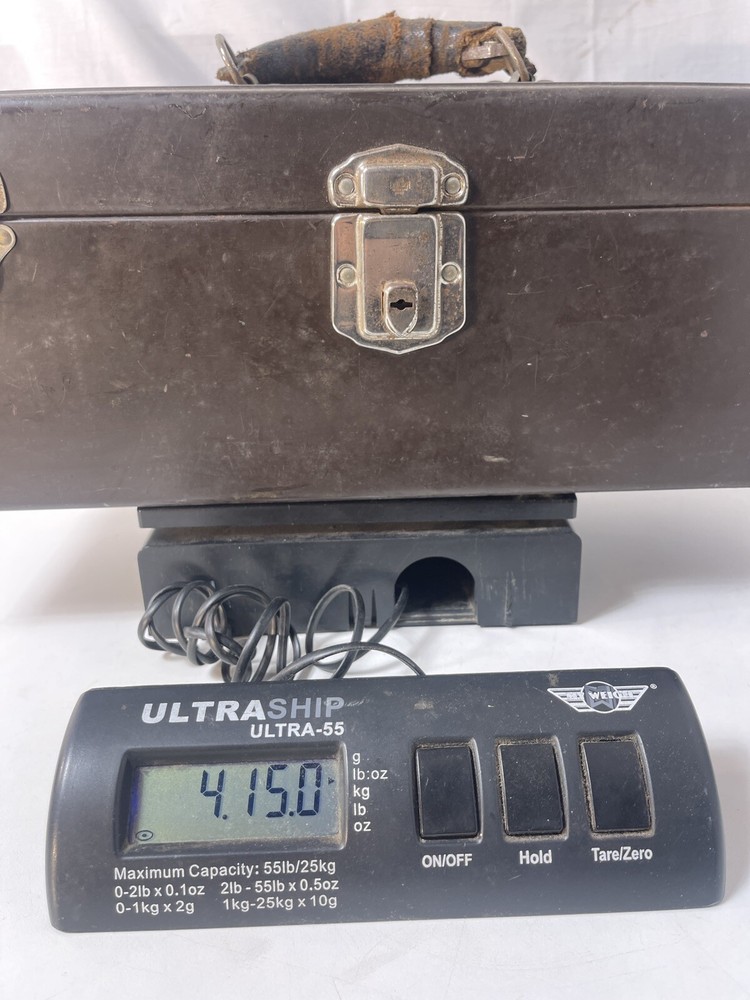 Vintage SK Tool Box Leather Handle 19”
