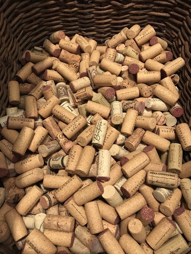 Natural Cork Used Wine Bottle Corks -25 Corks Per Bag