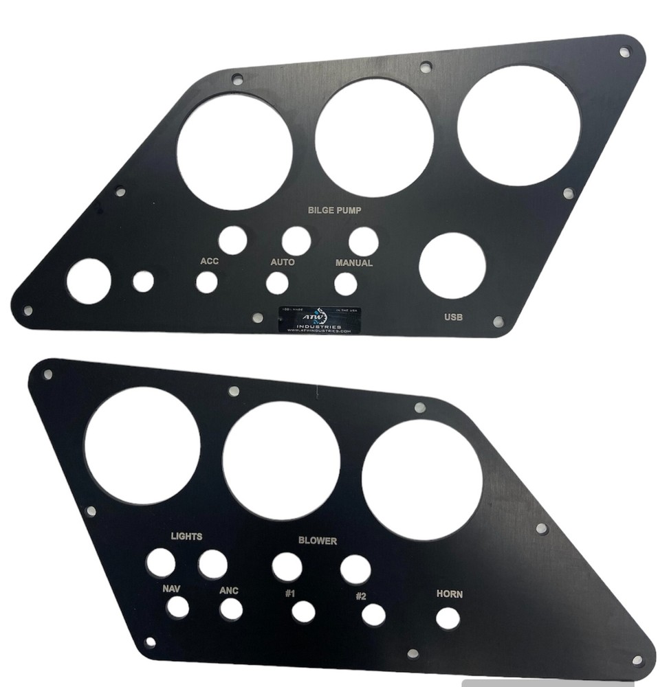 Supra Ski Boat Dash Panel Set, Aluminum Replacment