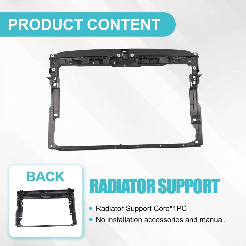 Center Radiator Support Core for E-Golf 2015 2016 2017 2018 2019 2020