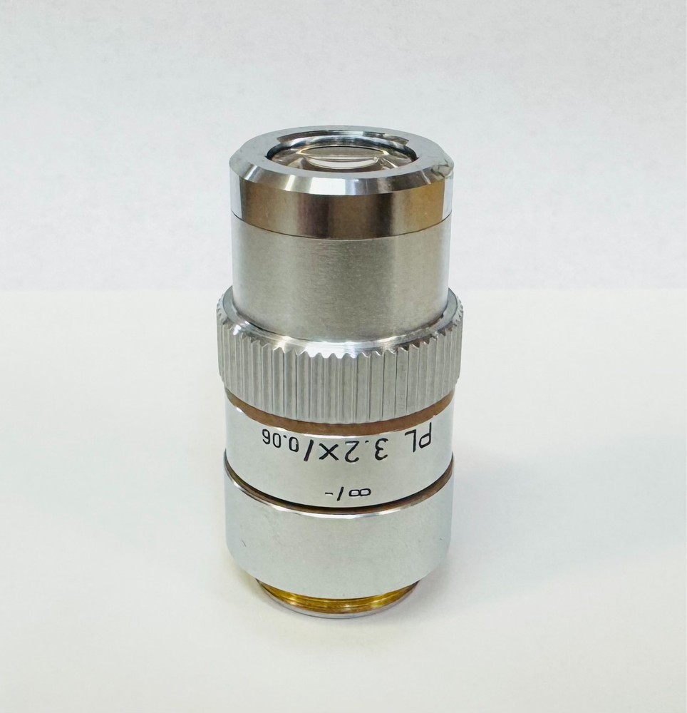 Leitz PL Plan 3.2X/0.06 Infinity Corrected Microscope Objective Lens RMS Thread