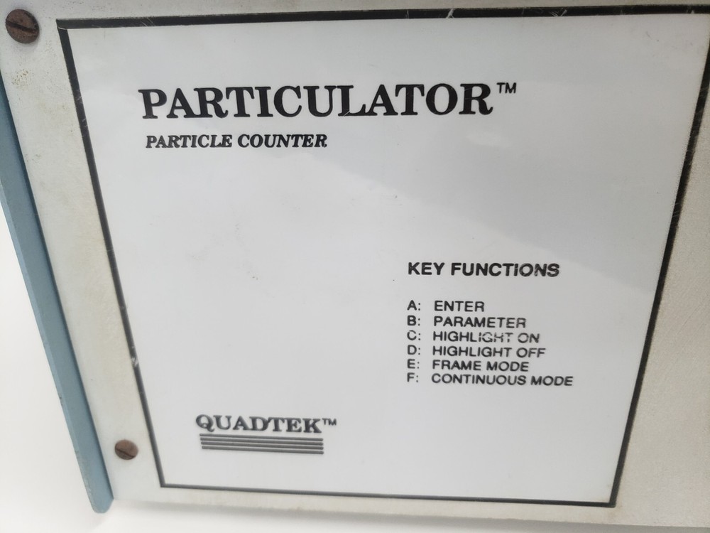 Quadtek Particulator Particle Counter M601G