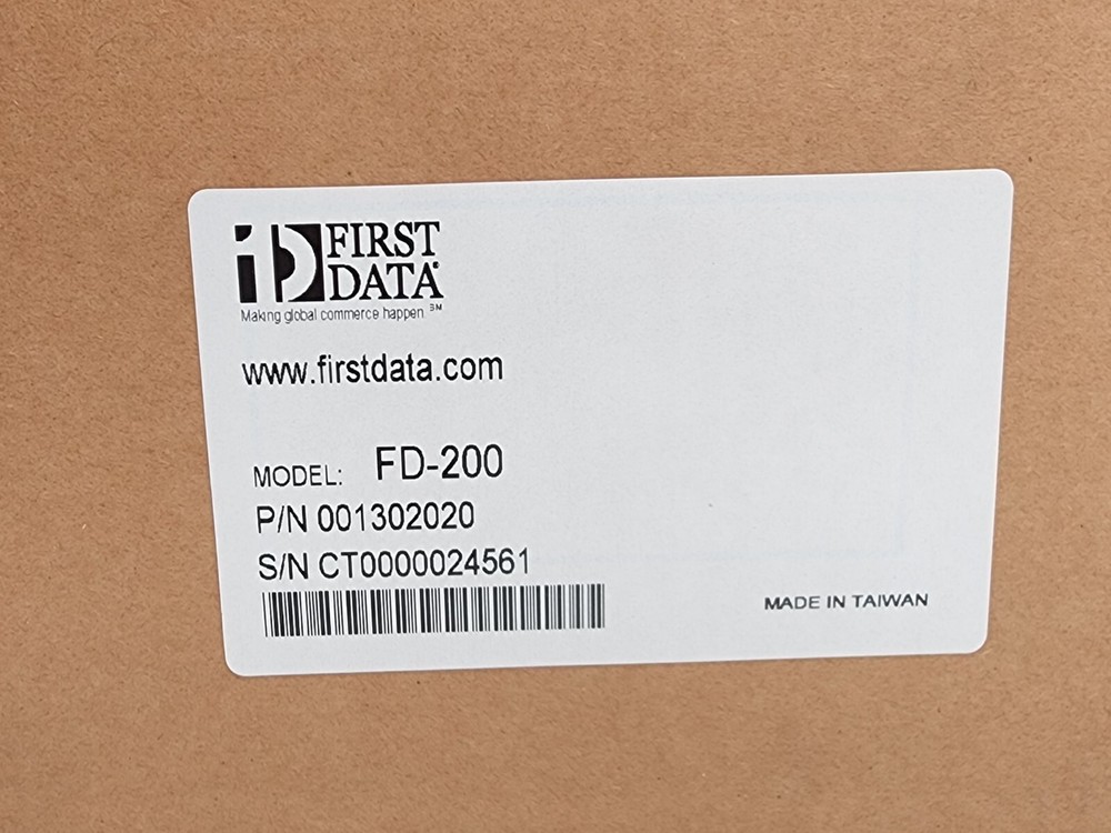 First Data FD-200 ***Open box*** In Original Box