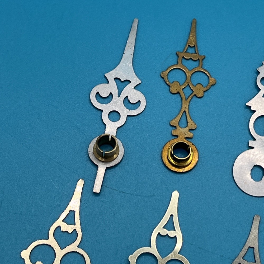 13 mixed bundle Black Brass Metal Clock Hands (448)