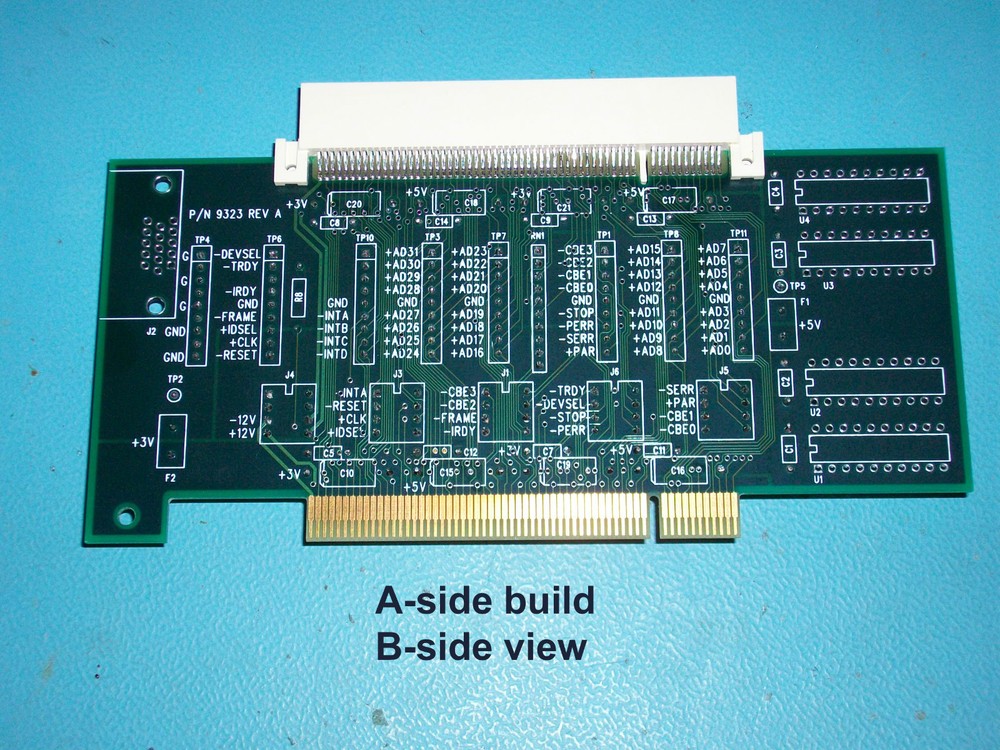 PCI Bus Extender Logic Analyzer Interface Debug & Validation Board 3V/5V Univ. A