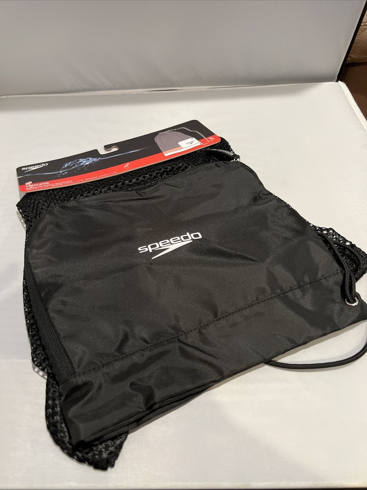 Speedo Unisex-Ventilator Mesh Equipment Bag Black