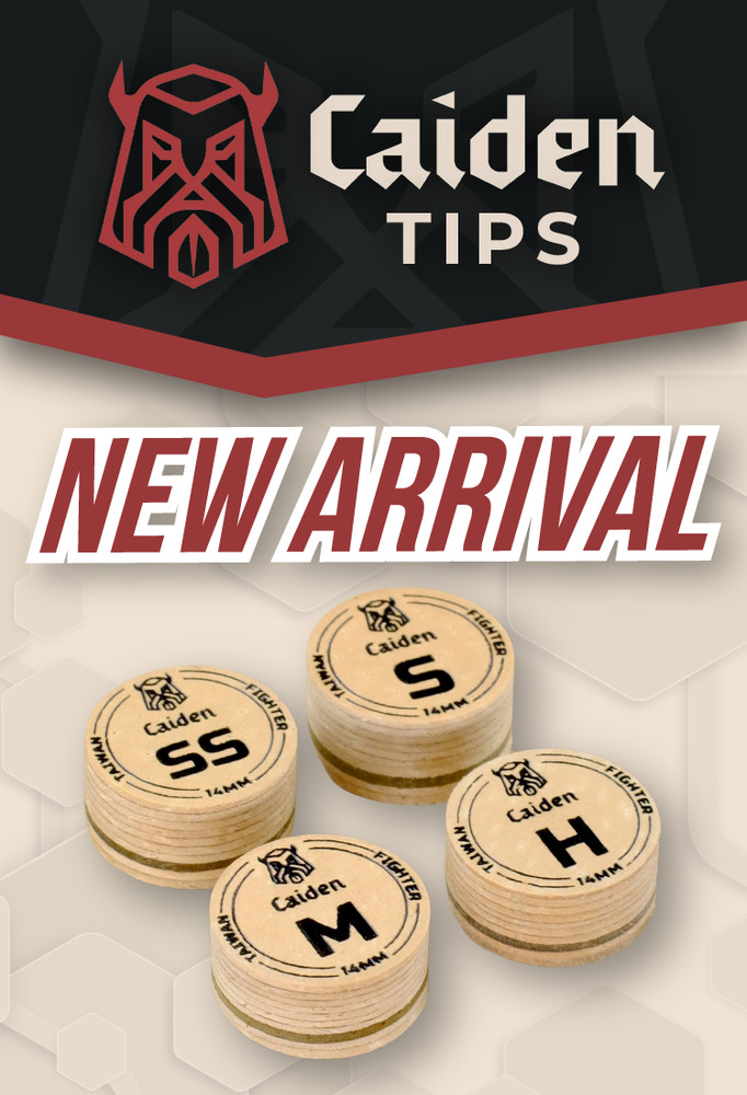 (1) Caiden Fighter Layered Cue Tips (MEDIUM)