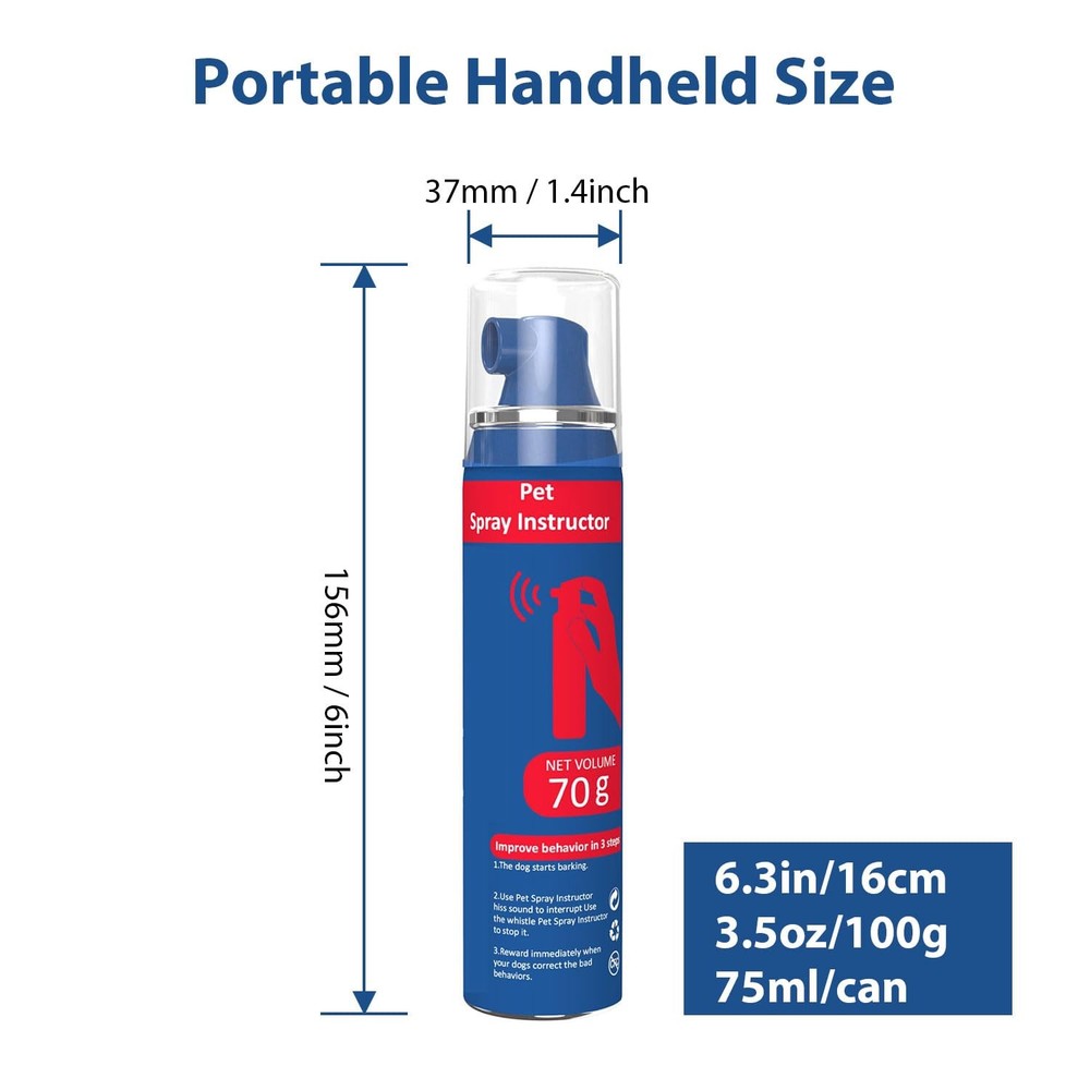 Corrector Spray Dog Trainer, 75ml Pet Instructor Spray for Dog, Humane Effect...
