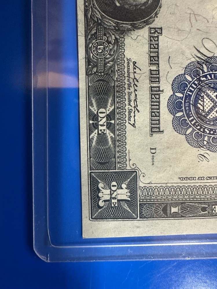 1899 $1 ONE DOLLAR US SILVER CERTIFICATE LARGE NOTE BLACK EAGLE Uncirculated