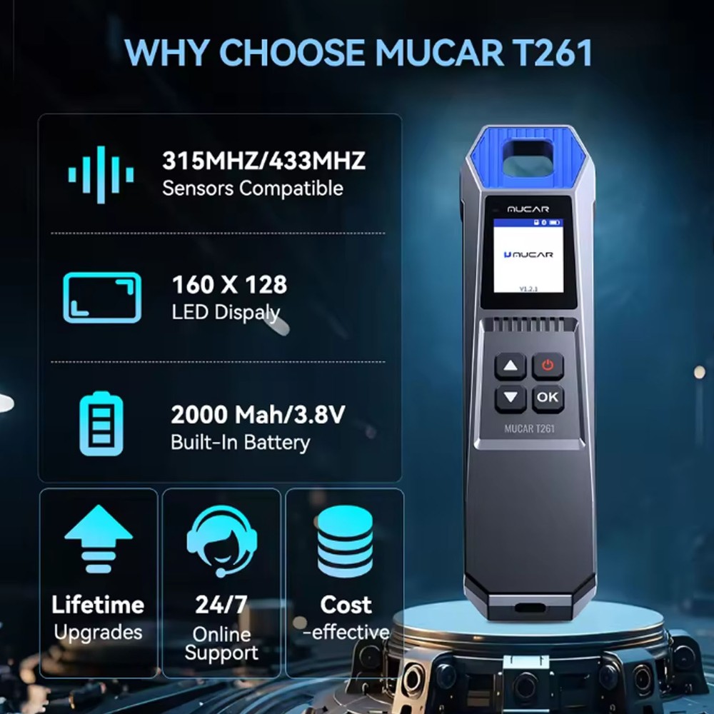 ThinkScan 689BT & MUCAR T261 TPMS Programming Scanner Full System OBD2 Scan Tool