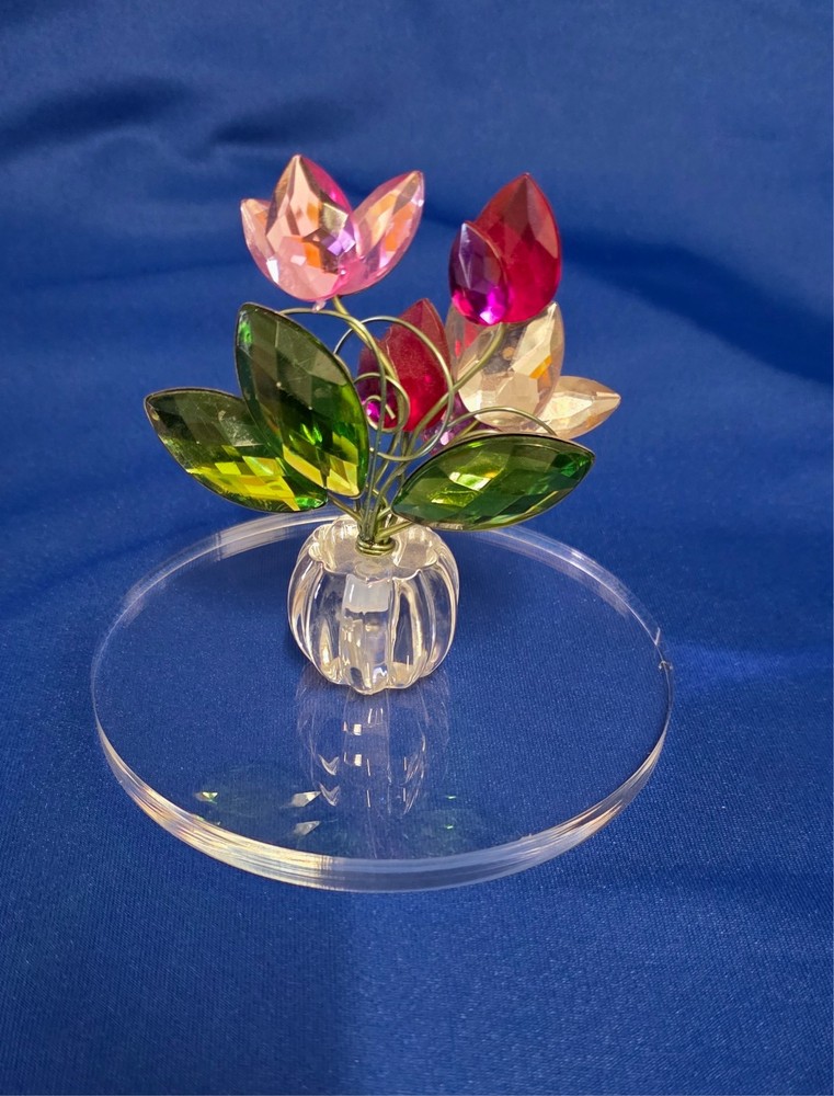 Clear Acrylic Round Display Base, 5" Diameter x 3/8" High