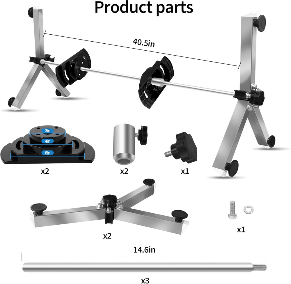 Pool Filter Cleaning System and Cleaner Stand Solid Aluminum Shaft- Compatible w