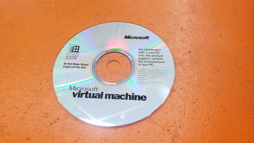 ⭐️⭐️⭐️⭐️⭐️ Microsoft Virtual Machine For Windows NT/98 1999
