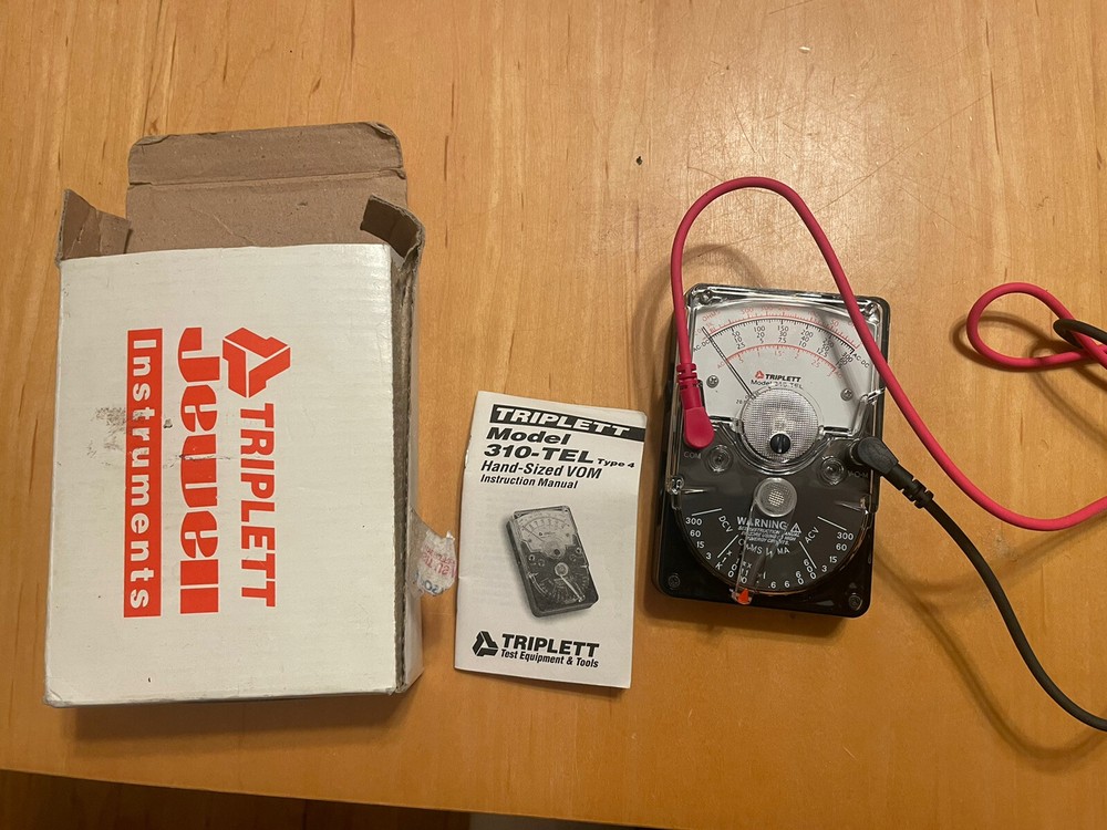 Triplett 3067 Model 310-TEL Analog Volt-Ohm Meter