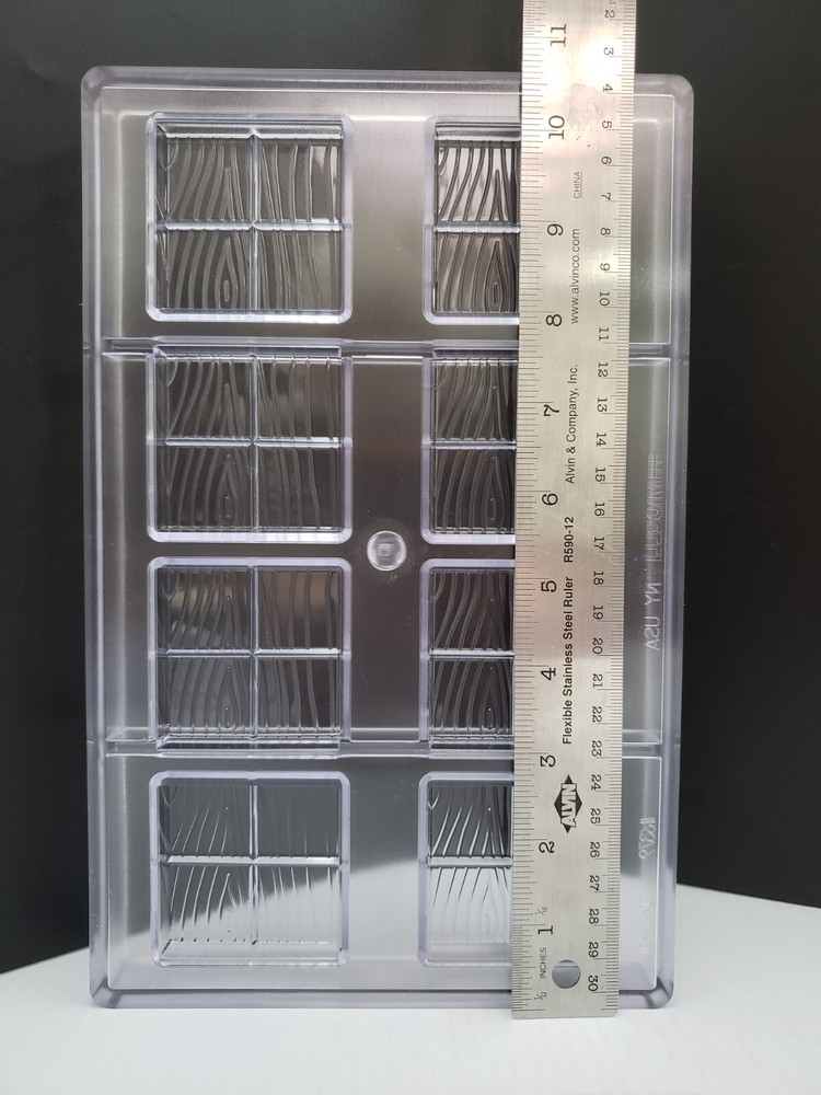 2 - Micelli Artisan / Chocolatier Polycarbonate 8 Bar Chocolate Molds