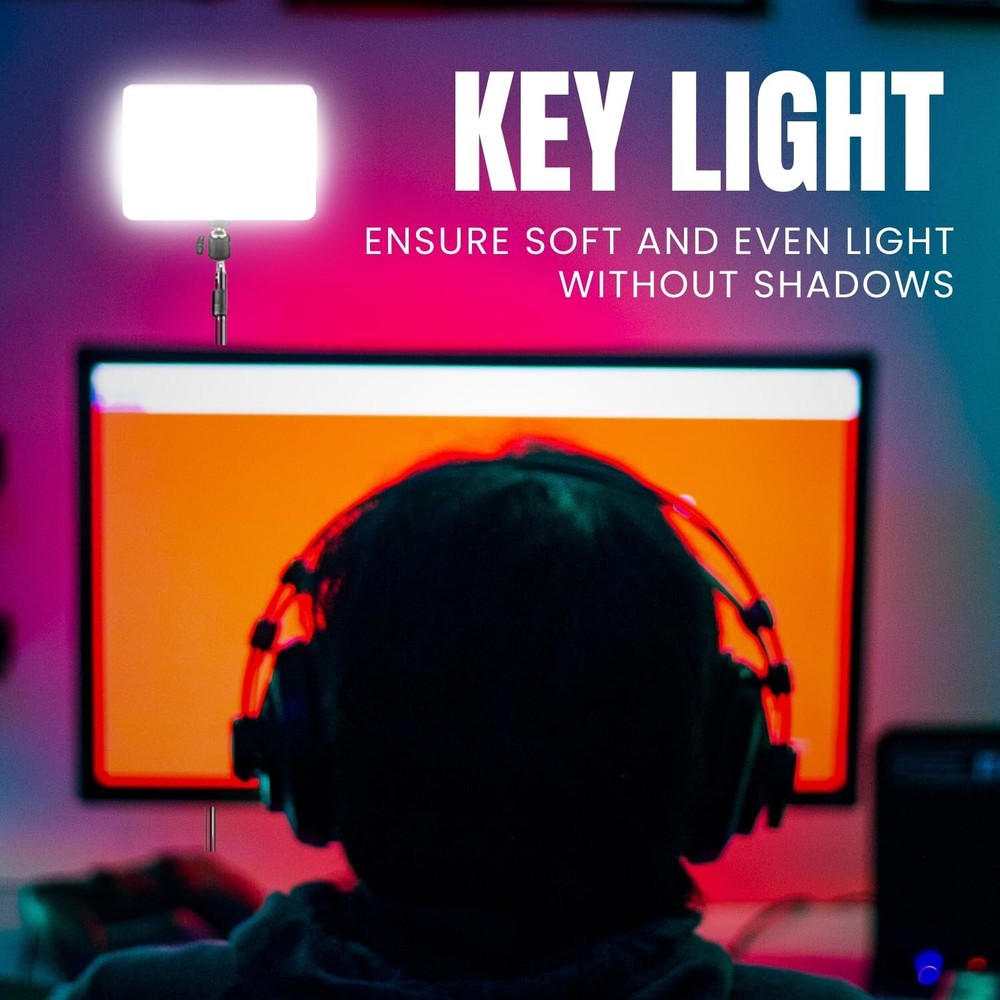 LED Panel Video Light Kit Studio Photography Video Recording For Streaming