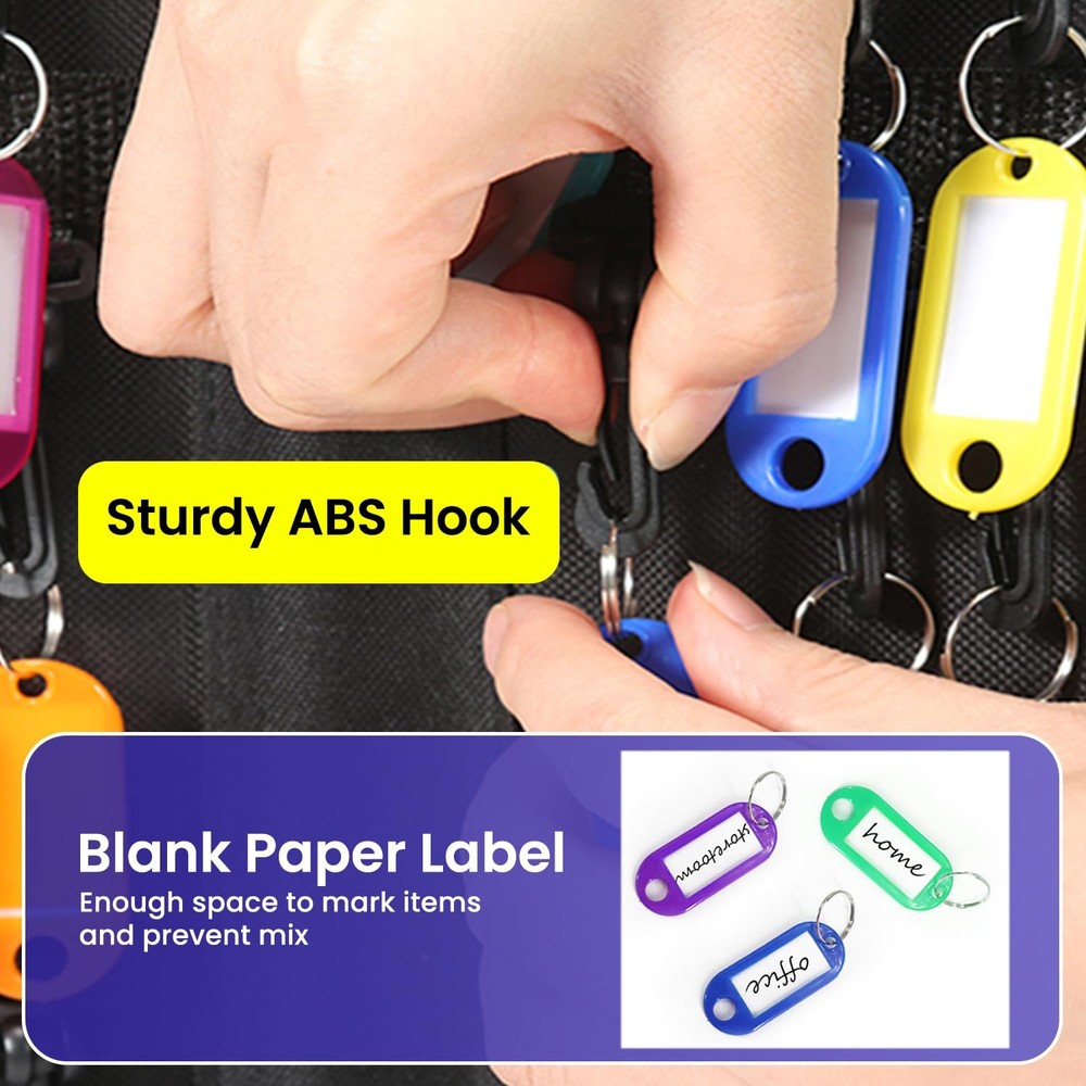 20 Position Key Organizer Combination Lock Waterproof Fireproof Storage Case